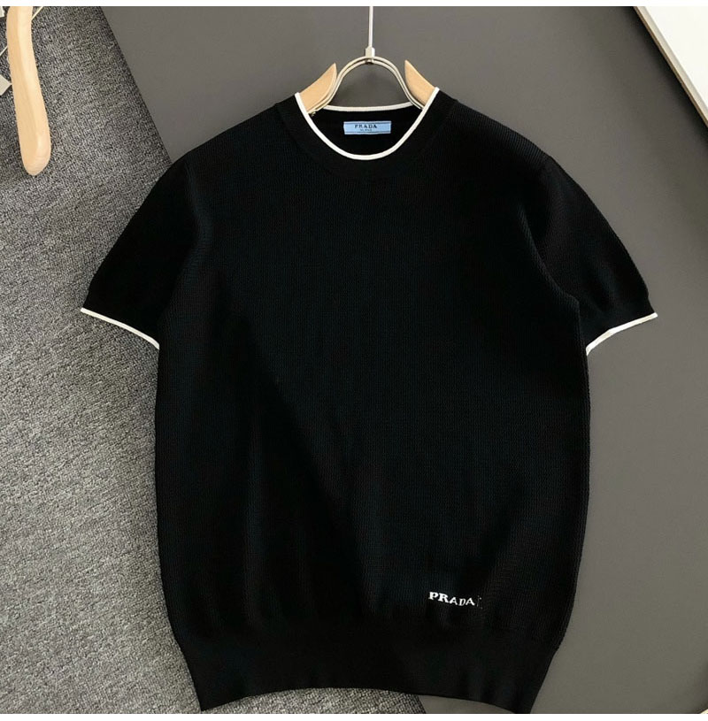   PRADA-06038 프라다 2026SS 남성용 니트 크루넥 반팔 셔츠(3컬러)
