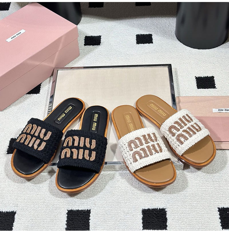 MIUMIU-06108 미우미우 2026SS 여성용 슬리퍼