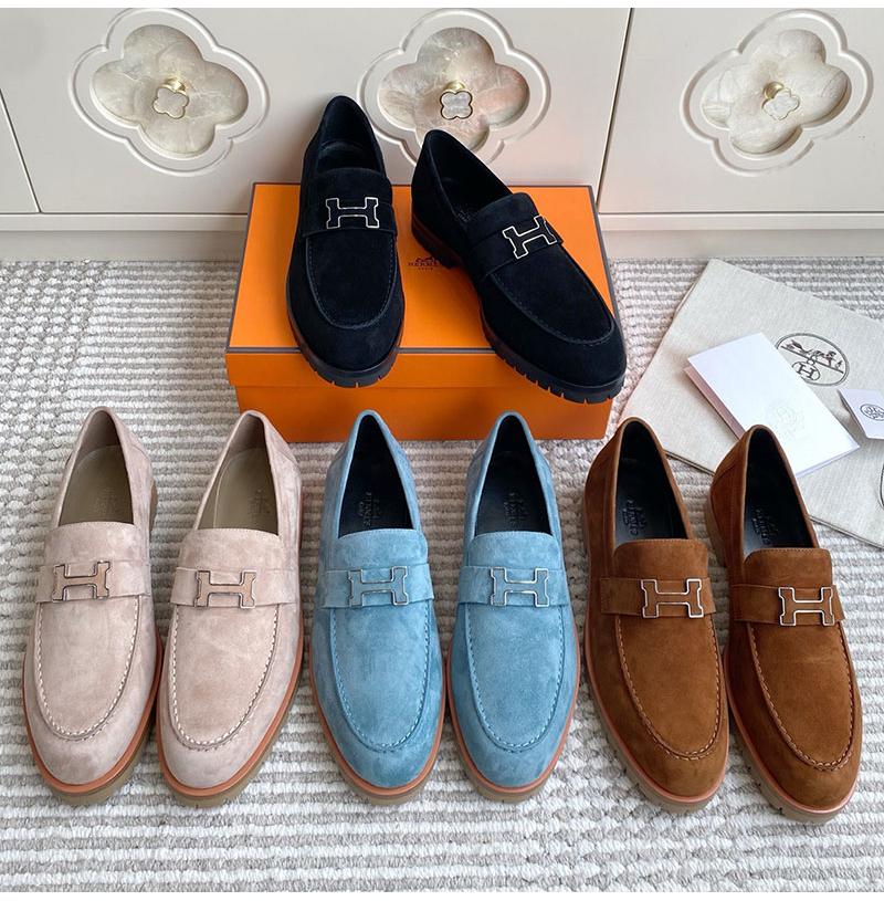 HERMES-07042 에르메스 2026SS 버클 태슬 로퍼 여성용