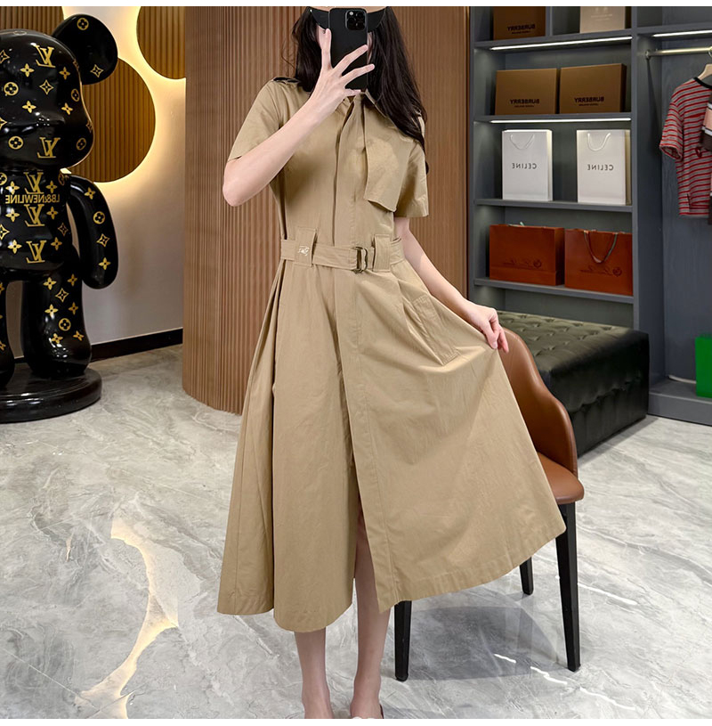 BURBERRY-07251 버버리 2026SS 면 포플린 셔츠 스타일 드레스