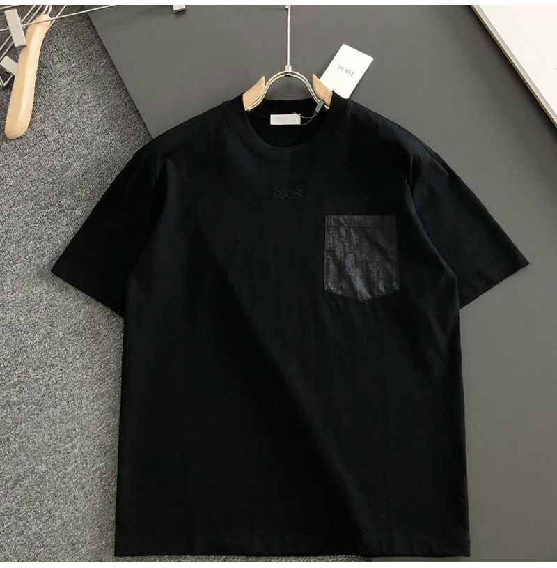 DIOR-07275 디올 2026SS 이른 봄 자수 새 크루넥 티셔츠