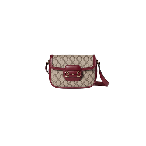 [스페셜오더]GUCCI-815205 8759 구찌 베이지/레드 구찌 홀스빗 1955 미니 숄더백