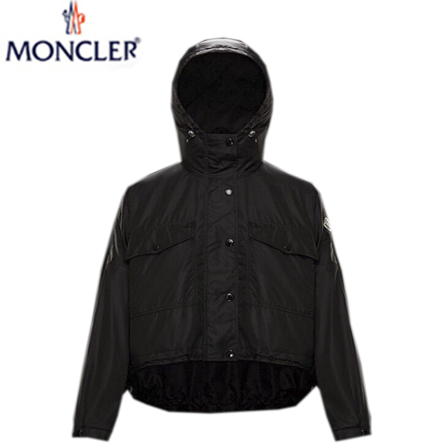 MONCLER-070510 몽클레어 블랙 나일론 바람막이 후드 재킷 여성용