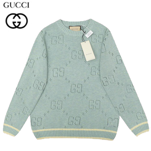 GUCCI-692157 4668 구찌 민트 블루 웹(Web) 니트 코튼 스웨터