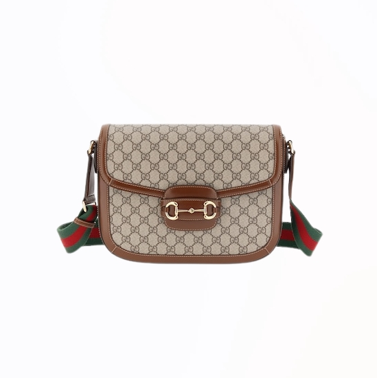 [스페셜오더]GUCCI-700457 8565 구찌 베이지/에보니 GG 홀스빗 1955 숄더백 31cm