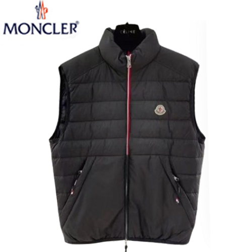 MONCLER-102311 몽클레어 블랙 스트라이프 장식 패딩 조끼 남성용