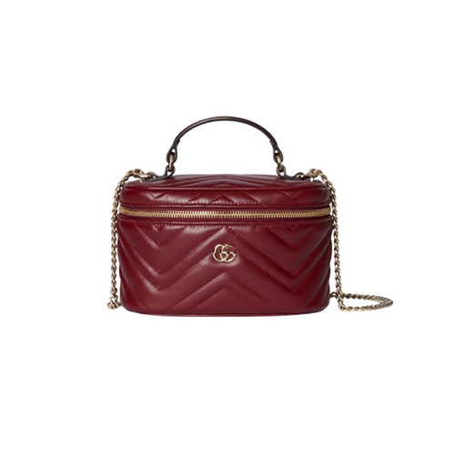 [스페셜오더]GUCCI-837454 6207 구찌 레드 GG 마몽 미니 배니티 백