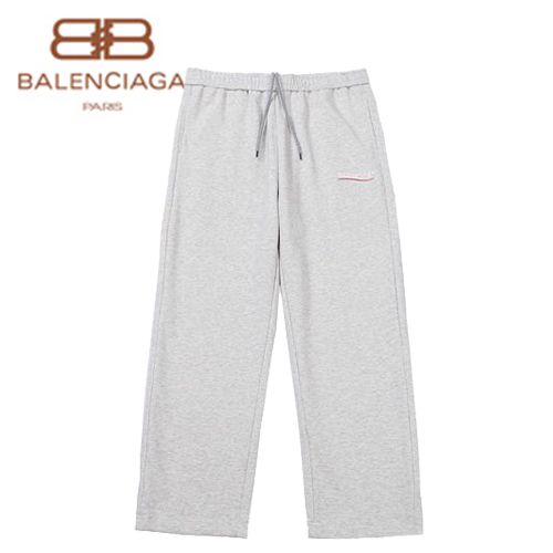 BALENCIAGA-09143 발렌시아가 그레이 코튼 로고 프린트 디테일 스웨트팬츠 남여공용