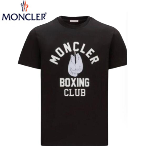 MONCLER-05291 몽클레어 블랙 프린트 장식 티셔츠 남여공용