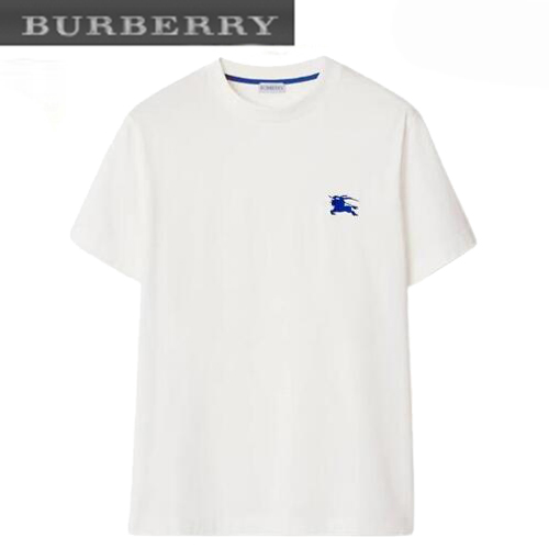 BURBERRY-80882951 버버리 화이트 코튼 티셔츠 남성용
