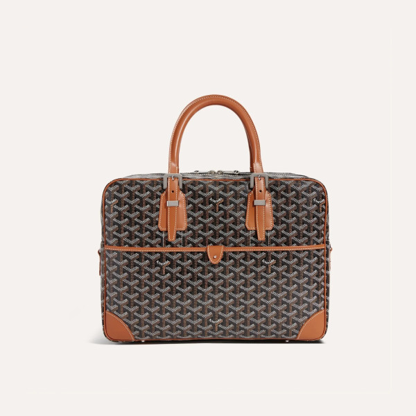 [스페셜오더]GOYARD-고야드 블랙&탄 암바사드 MM 서류 가방 38cm