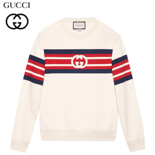 GUCCI-626990 9150 구찌 오프화이트 인터로킹 G 프린트 스웨트셔츠 남여공용