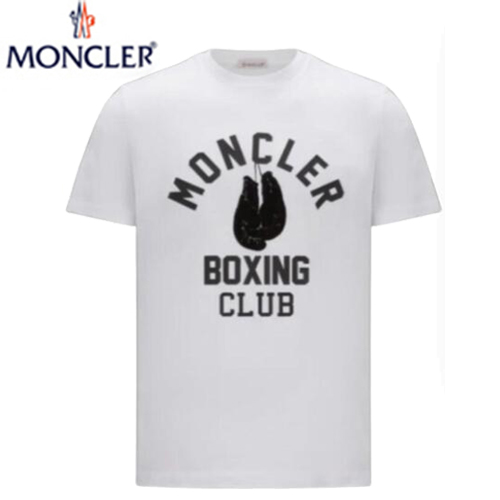 MONCLER-05292 몽클레어 화이트 프린트 장식 티셔츠 남여공용