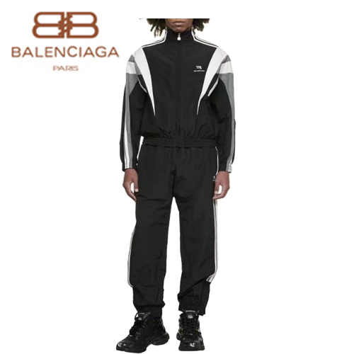 [스페셜오더]BALENCIAGA-02122 발렌시아가 블랙 나일론 트레이닝 팬츠 남여공용