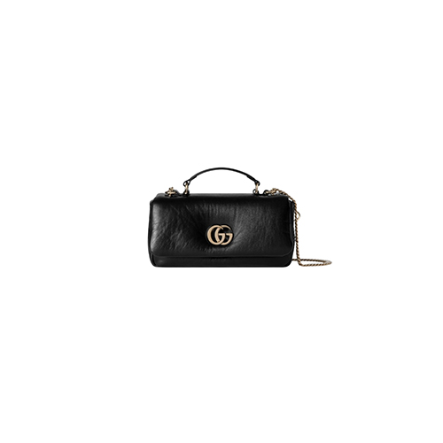 [스페셜오더]GUCCI-806017 1000 구찌 블랙 패딩 가죽 GG 밀라노 미니 탑 핸들백