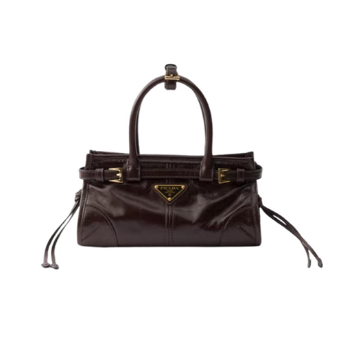 [스페셜오더]PRADA-1BA486 프라다 브라운 보니 미니 가죽 핸드백