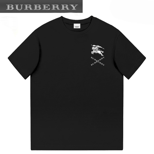 BURBERRY-05285 버버리 블랙 프린트 장식 티셔츠 남여공용