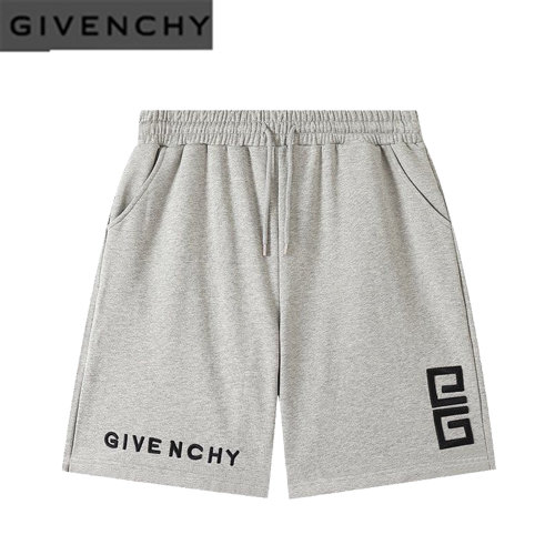 GIVENCHY-07036 지방시 그레이 아플리케 장식 스웨트쇼츠 남성용