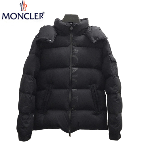 MONCLER-12157 몽클레어 블랙 프린트 장식 패딩 남성용