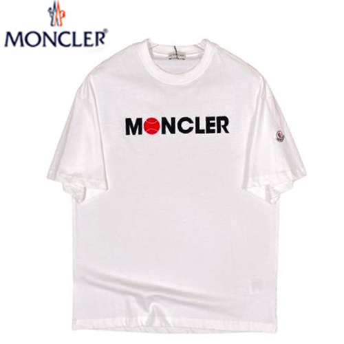MONCLER-06088 몽클레어 화이트 프린트 장식 티셔츠 남여공용