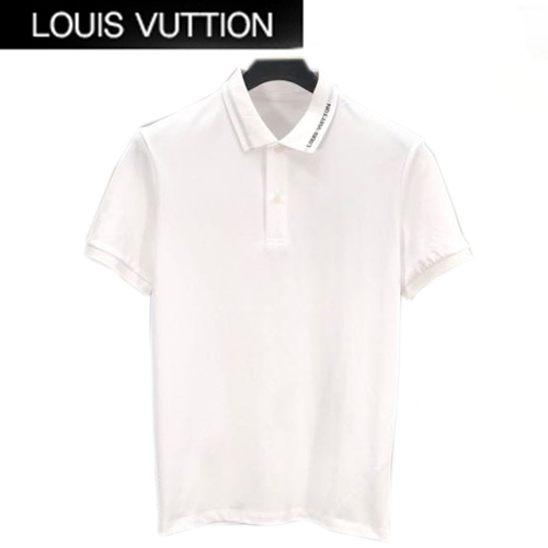 LOUIS VUITTON-06058 루이비통 화이트 코튼 폴로 티셔츠 남성용