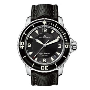 [스페셜오더]BLANCPAIN-블랑팡 피프티 패덤스 다이버 오토매틱 블랙다이얼 워치 45mm